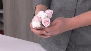 rosa spray comestible pasta de flores