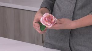 rosa comestible pasta de flores