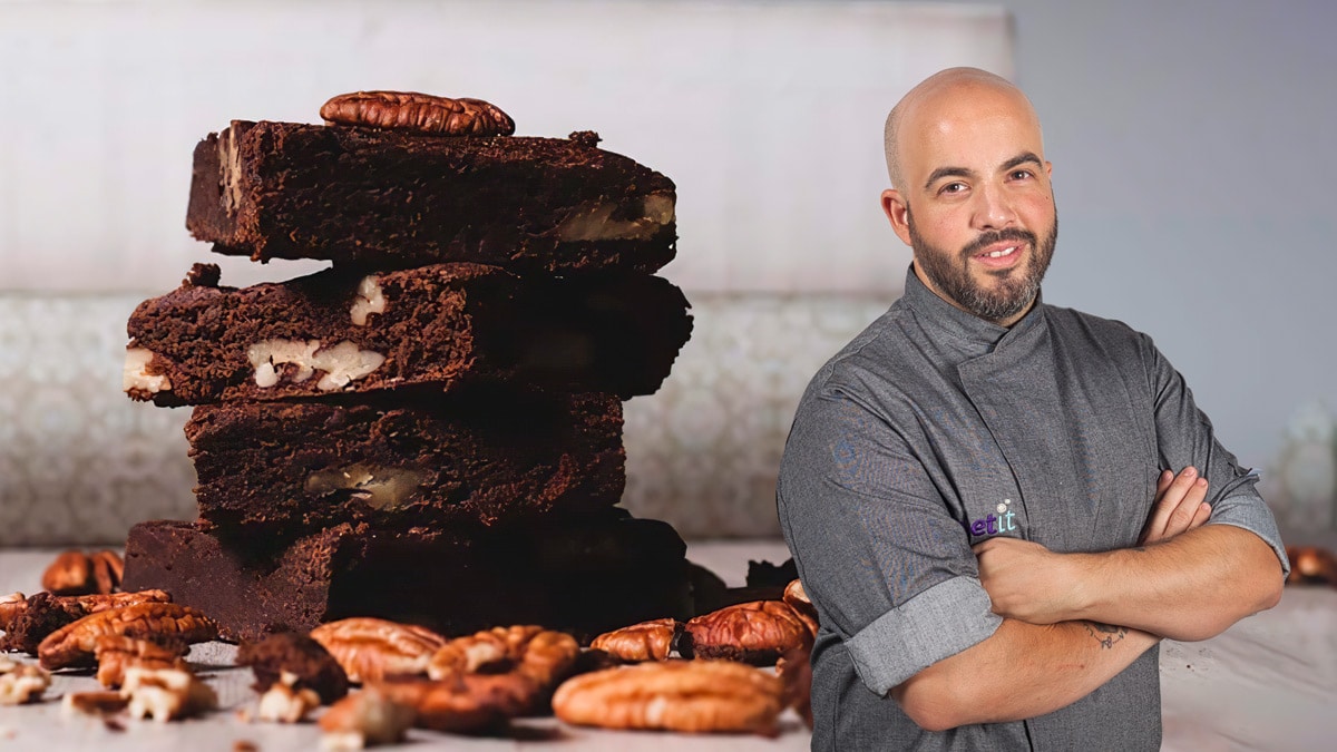 Carmen-montero-mayte-rodriguez-paolo-temesio-toni-rodriguez-academy-jorge-saludable-bakeoff-maribel-rios-curso-online-sweetit-academy-brownie-chocolate-vegano-sin-huevo-