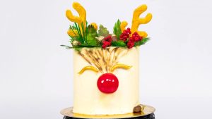 Tarta-reno-navideño-colibri-hummingbird-caramelo