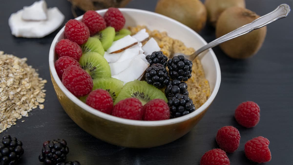 jorge-saludable-porredge-avena-mango-vegano-sano-desayuno-merienda